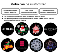 60W LED GOBO Projektör Işığı IP65 İç/Dış Mekan 20-60 Işın Açısı Manyetik Gobo Plakası Kısılabilir 2 Yıl Garantili Reklam İçin
