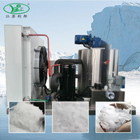 Machine à glace en flocons de grande capacité pour l'industrie de la pêche, 1-20 tonnes/jour, système de fabrication de glace à l'eau de mer sur mesure