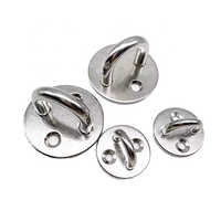 Œil rond ouvert en acier inoxydable 316 de 6 mm, estampé et soudé, pour gréement de bateaux, yachts et accessoires marins