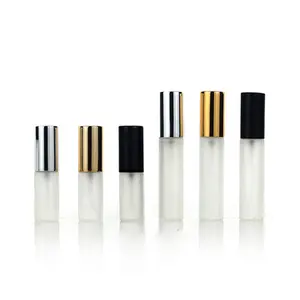 Hot Koop Kleine 5Ml 10Ml Frosted Hervulbare Aluminium Verstuiver Spray Parfum Fles Reizen Sample