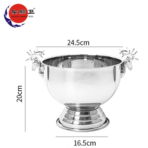 Cuenco de hielo pequeño de tamaño Regular, enfriador de vino, <span class=keywords><strong>Bar</strong></span>, champán, cerveza, cubo, bañeras, Enfriador de fiesta, cuencos de hielo redondos - Product Image 2