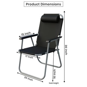 Outdoor Furniture Custom Logo High Back <b>Recliner</b> Relax Lightweight Foldable Portable Adjustable Camping <b>Chair</b> - Product Image 2