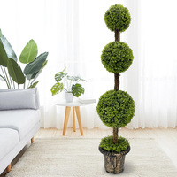 Arbre d'hortensia artificiel vert de 120 cm, décoration écologique pour mariage, plante topiaire d'intérieur/extérieur