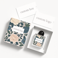Boîte de papier en carton d'emballage rigide de luxe de bouteille de parfum de beauté avec logo personnalisé avec marquage à chaud Tuck Top Bottom Box