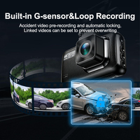 Caméra de Voiture 4K Allwinner V851S3 Double Caméra de Tableau de Bord Écran IPS 3 Pouces WiFi 5.8G Type C Moniteur de Stationnement GPS DVR Voiture OEM ODM MOQ