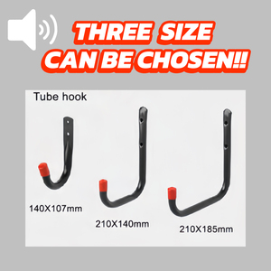 Organisateur de vêtements en métal robuste multi-tailles avec crochets pour garage, remise, rangement extérieur, échelles, kayaks et planches de <span class=keywords><strong>ski</strong></span> - Product Image 2