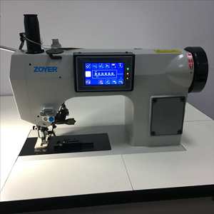 ZY390DA <span class=keywords><strong>Machine</strong></span> à coudre décorative à point de chaîne à main à aiguille unique informatisée à commande numérique pour alimentation en aiguille à moteur en métal