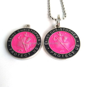 Saint-<span class=keywords><strong>Christophe</strong></span> Surf Médaille Pendentif Émail Métal Gravure Saint-<span class=keywords><strong>Christophe</strong></span> Surf Médaille Pendentifs - Product Image 5