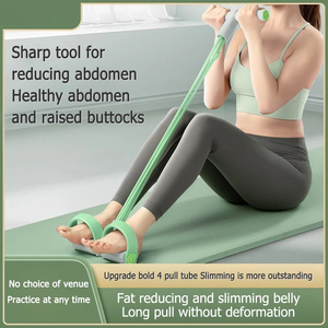 Cordes de traction élastiques de résistance Exerciseur <span class=keywords><strong>Rameur</strong></span> Bande de résistance du ventre Gym à domicile Sport Training Bandes élastiques <span class=keywords><strong>pour</strong></span> équipement de fitness - Product Image 3