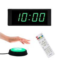 Minuteur numérique LED portable GANXIN de 1,5 pouce pour la gym et le fitness, avec fonction de compte à rebours, alimentation par charge et contrôle par bouton-poussoir