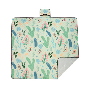 Tapete de Picnic Ultrasónico Spring Yafang, Rectangular, Diseño Floral, Impermeable, para Acampar al Aire Libre, Playa, Todas las Estaciones, Portátil - Product Image 1