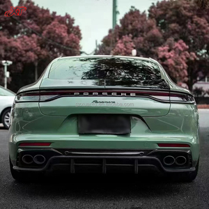Difusor trasero estilo T de fibra de carbono para <span class=keywords><strong>Porsche</strong></span> Panamera 971 Kit de carrocería alerón de parachoques trasero de carbono 2018 + 21 - Product Image 4