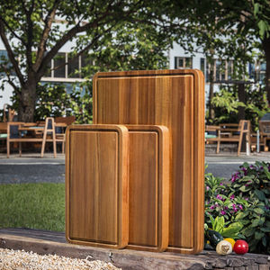 Planche à <span class=keywords><strong>d</strong></span>écouper en bois pour apéritifs, <span class=keywords><strong>charcuterie</strong></span> et préparation culinaire – Accessoires de cuisine portables et durables - Product Image 4