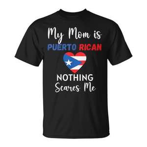 Mi mamá es puertorriqueña, nada me asusta, camiseta, orgulloso hijo, hija - Product Image 1