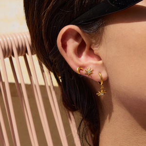 Женские серьги-гвоздики из нержавеющей стали - Product Image 1