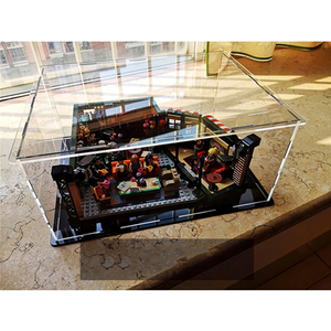 Estuche de exhibición de coche modelo transparente, caja de exhibición de acrílico DIY para 21319 <span class=keywords><strong>Central</strong></span> <span class=keywords><strong>Perk</strong></span> Friends Bricks Toy - Product Image 2