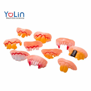 Prothèses dentaires d'Halloween Dents <span class=keywords><strong>de</strong></span> vampire Dents <span class=keywords><strong>de</strong></span> zombie Dents <span class=keywords><strong>de</strong></span> devant Drôle <span class=keywords><strong>de</strong></span> bretelles souples en plastique - Product Image 1