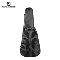 Étui de guitare Muses RM Real Mission Custom 35 mm rembourré, étui rigide imperméable pour guitare acoustique, en cuir véritable