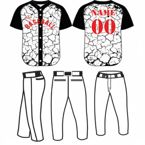 Ensemble d'uniformes de baseball respirants au design personnalisé, nouveau style, pour hommes, vêtements d'équipe avec couleur et taille personnalisées - Product Image 1