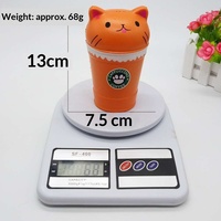 PU Slow-Rebound Simulatie Squishy Eten 22 cm 15 cm 10 cm Dubbelzijdig Fruit IJsje en Kattenbeker Speelgoed voor Gezichtsontwerp