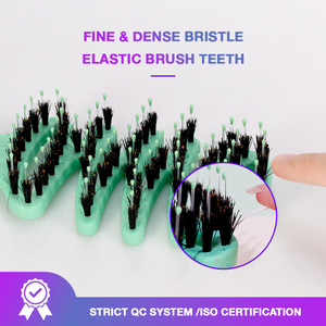 Pincel de maquillaje colorido con mango de paja de trigo al por mayor, caja de belleza MOQ bajo con impresión de logotipo - Product Image 5