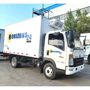HOWO 4x2 Diesel Type Refrigerated Vehicle Long & Short Distance Delivery Truck For Frozen Goods - Product Image 1