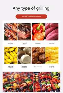 Horno de Barbacoa Portátil sin Humo, Máquina de Brochetas para Puestos Comerciales, Brochetas de Cordero Asado, Parrillas de Barbacoa de Acero Inoxidable - Product Image 5