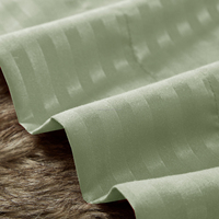Vente en Gros de Linge de Lit Quatre Pièces, Ensemble de Draps en Imitation Satin Uni, Tissu Microfibre