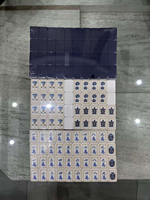 En stock : Jeu de Mahjong Dandy de luxe américain, 160 tuiles gravées en acrylique, 4 couches, motif porcelaine bleue et blanche, 1 ensemble