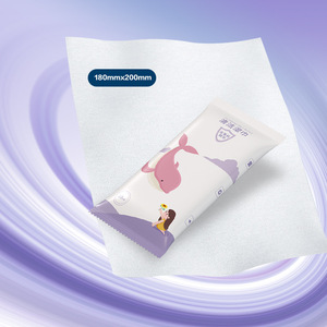 Haining Tide Cleaning <b>Wipes</b> 10pcs Portable Disposable With Floral Fragrance For <b>Hand</b> Mouth Face Travel Use - Product Image 4