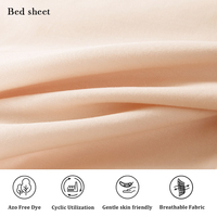 Draps de lit en coton égyptien de qualité supérieure, taille Queen, broderie