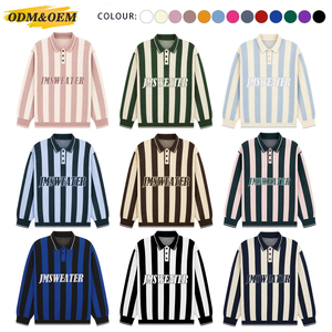 Suéter <span class=keywords><strong>de</strong></span> Invierno con Logotipo Personalizado, Suéter con Patrón Jacquard, Jersey Informal, Prenda <span class=keywords><strong>de</strong></span> Punto a Rayas, Diseño <span class=keywords><strong>de</strong></span> <span class=keywords><strong>Camisa</strong></span> Polo, Suéter <span class=keywords><strong>de</strong></span> Punto para Hombre - Product Image 3