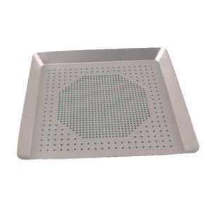 Premium Extra Large 16 pollici in alluminio quadrato perforato padella per <span class=keywords><strong>Pizza</strong></span> con Design a flusso d'aria - Product Image 3