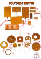 Chauffe-élément industriel électrique flexible en film de polyimide Kapton 6V/12V avec adhésif