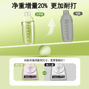 Agitateur à main en plastique avec échelle pour thé au lait, outil pour les salons de thé - Product Image 3