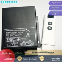 Film de verre à intensité variable avec application dédiée, contrôle vocal, Wi-Fi, Bluetooth et transformateur d'alimentation pour éclairage
