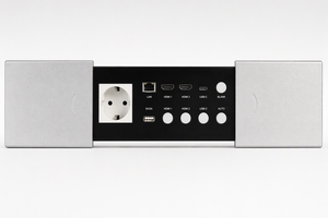 Commutateur <span class=keywords><strong>HDMI</strong></span> 3x2 4K60Hz sans coupure avec commutation automatique, compatible <span class=keywords><strong>HDBaseT</strong></span>, pour présentation, incluant un récepteur 70m 4K60Hz - Product Image 2