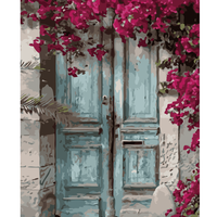 Peinture par numéros à faire soi-même pour adultes, kits de peinture par numéros pour porte, kit de démarrage pour cadeau à faire soi-même, 40x50cm/16x20 pouces sans cadre