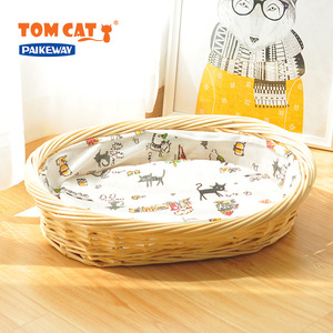 Dulce pequeña casa para mascotas nido redondo para mascotas cálido suave felpa cómoda para dormir invierno perro casa gato Popular cama calmante - Product Image 4