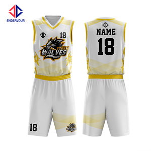 Servicio de bordado Sublimación Uniforme de baloncesto Diseño original de secado rápido Camisetas de baloncesto para club - Product Image 5