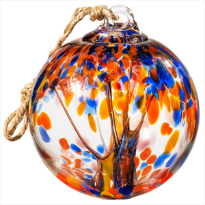 Sfera di Vetro Soffiato a Mano, Ornamento a Sfera in Vetro, Sfera Decorativa da Giardino, Decorazione per Interni ed Esterni - Product Image 2