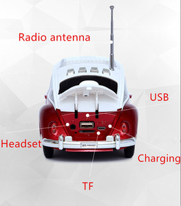 Sıcak satış WS-1958 taksi araba hoparlörü taşınabilir açık kablosuz Stereo ses hifi TF FM AUX FM müzik hoparlörü ile USB kablosu kutu - Product Image 6
