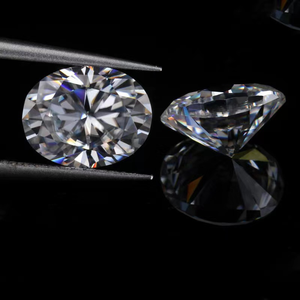 楕円形白合成モアッサナイトダイヤモンドカラットあたり価格 - Product Image 2