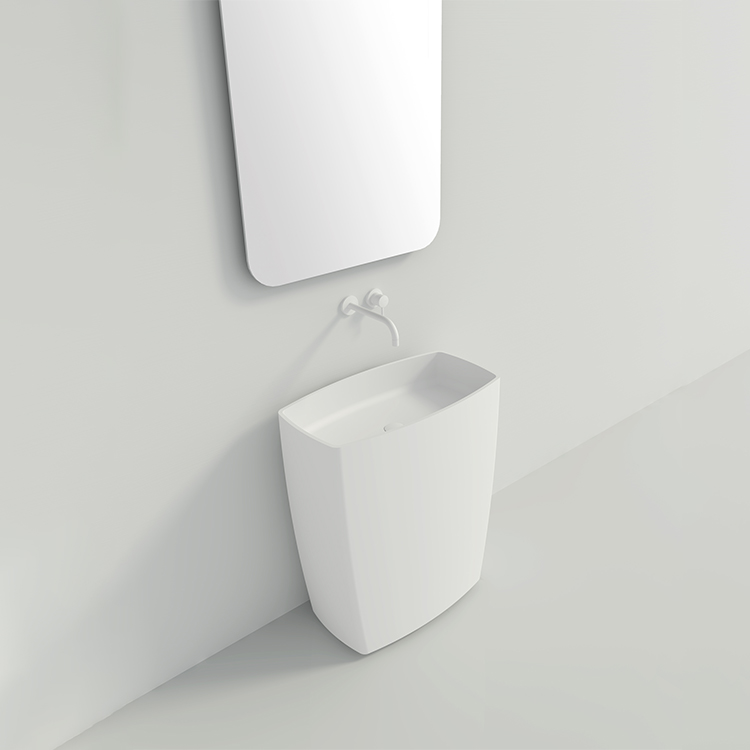 SM-8503 ручной работы искусственный камень смола мрамор автономный островного типа смолы мраморный камень раковины для ванной