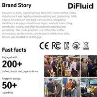 DiFluid BCS – Kit de mesure numérique TDS pour café avec suivi du débit en temps réel, haute précision, professionnel, pour la qualité de la brasserie, avec application et balance intelligente Ti
