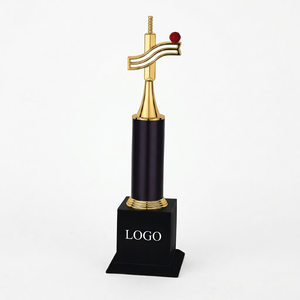 Trofeo Deportivo Portátil Chapado en Oro con Base Grabada y Diseño Impreso con UV para Reconocimiento de Premios, Metal Fundido a Presión Duradero - Product Image 1