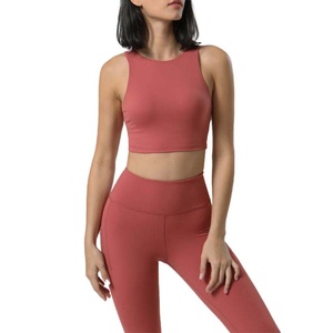 Conjunto Deportivo de 2 Piezas para Mujer, Ropa Deportiva de Cintura Alta para Gimnasio y Entrenamiento, Bra Deportivo y Leggings sin Costuras para Yoga - Product Image 4
