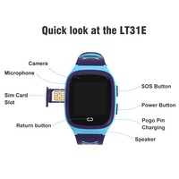Reloj inteligente para niños con tarjeta Sim 4G, videollamada, cámara de chat, SOS, GPS, rastreador de ubicación, WiFi, linterna, reloj inteligente resistente al agua para niños