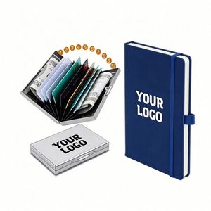 Custom Logo Multi-Functional Rfid Wallet Storage <b>Box</b> for Wholesale Business Promo Gift Id Card Holder Case - Product Image 1