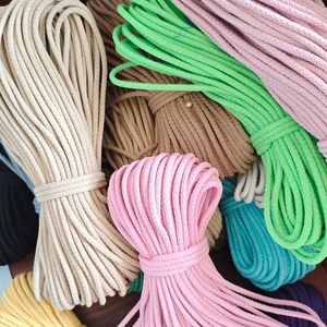 <span class=keywords><strong>Corde</strong></span> en <span class=keywords><strong>Coton</strong></span> Tressé Zigzag de 5,5 mm pour Couture de Panier, Fil Bohème pour Panier, <span class=keywords><strong>Corde</strong></span> Décorative pour Couture - Product Image 2